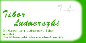 tibor ludmerszki business card